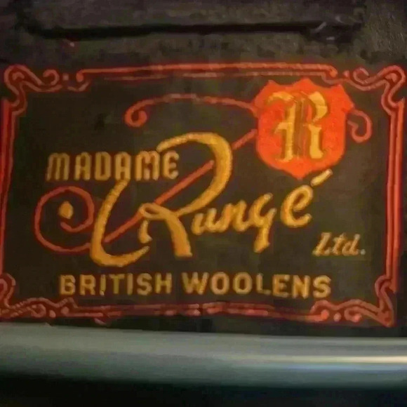 Vintage Madame  Rundge Full length Navy Coat - Picture 9 of 9